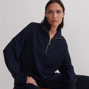 Varley Navy Hawley DoubleSoft Pullover